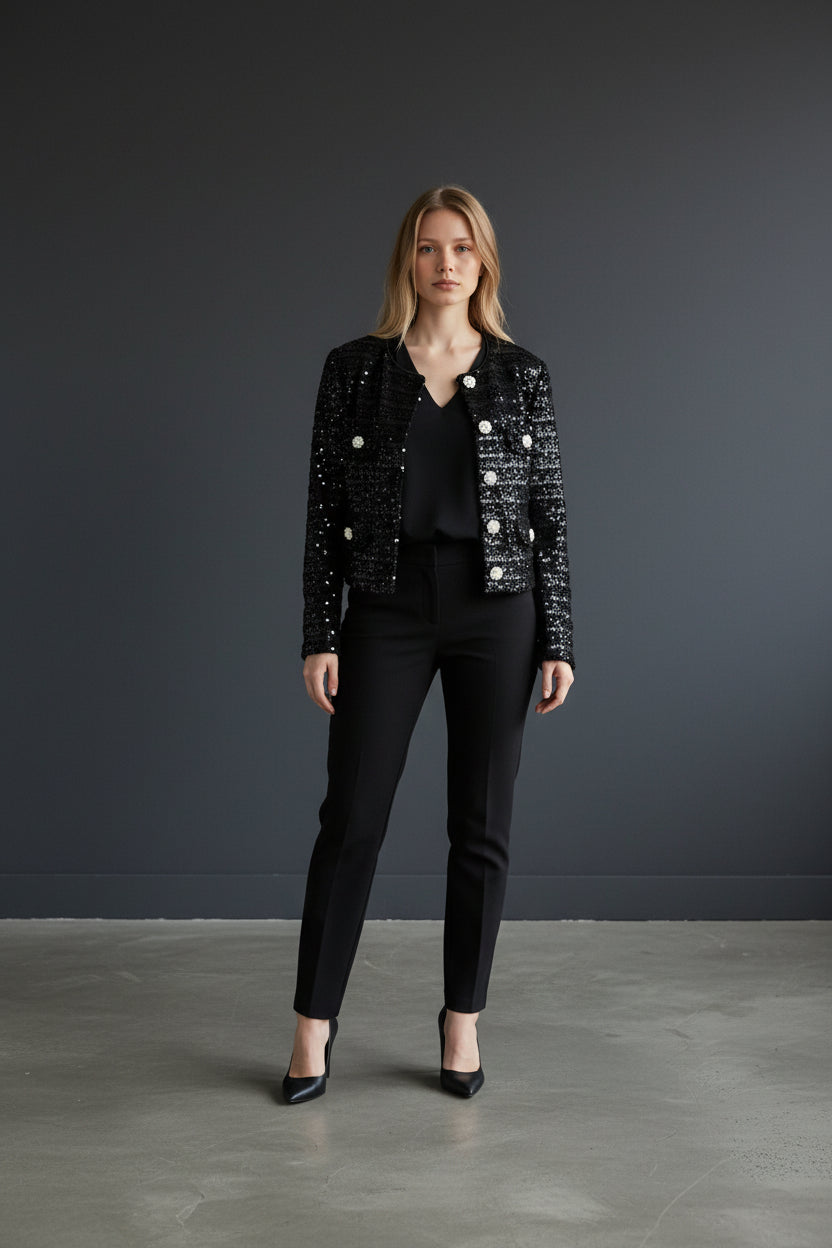 CROP TWEED JACKET