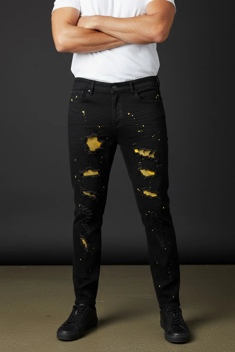 VERCINI Premium Denim Jeans V-18 - Modern Fit Men's Luxury Jeans