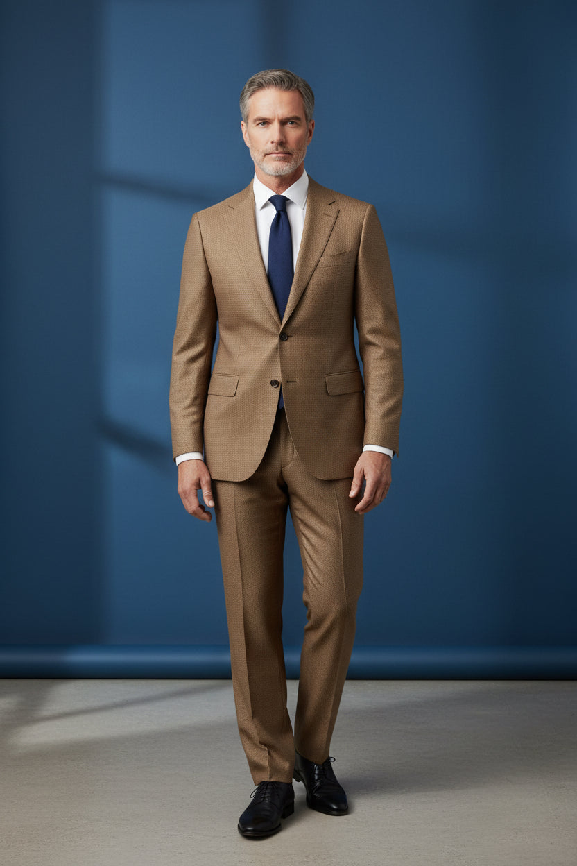Premium Textured Micro-Pattern Suit