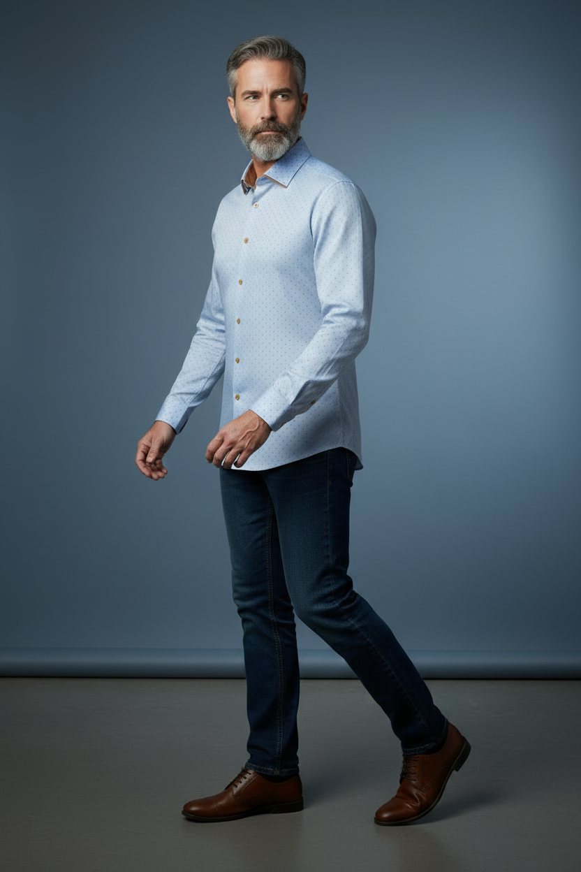 Walking pose in motion