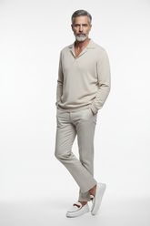 White loafer leaning