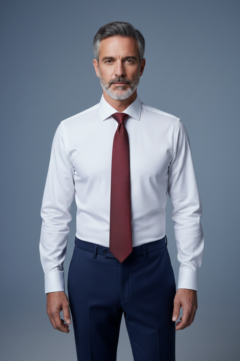 White Vitarelli Shirt Front