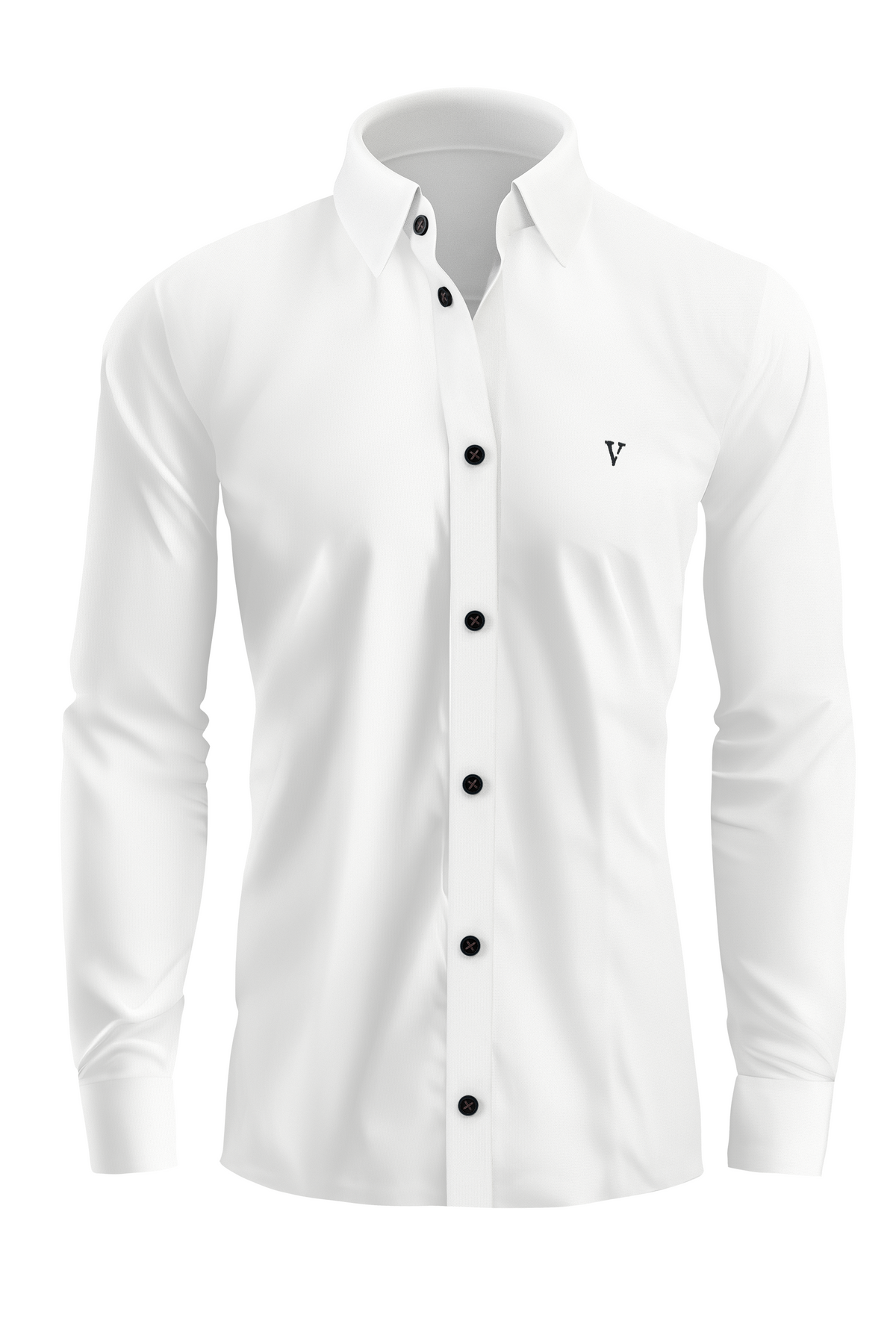 Vercini Versatile Collection: Classic Shirt with Signature 'V' Emblem