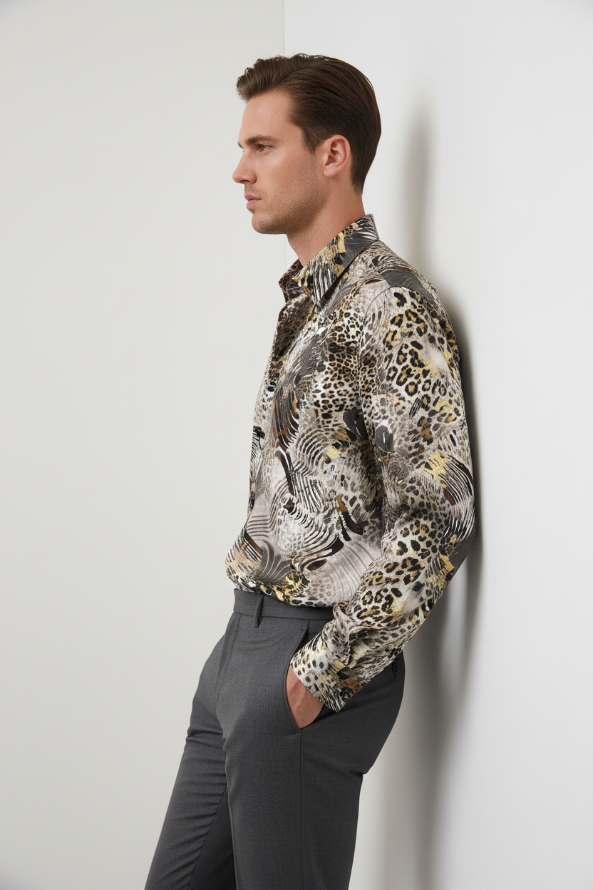 Wild Luxe Silk Shirt - Side Profile