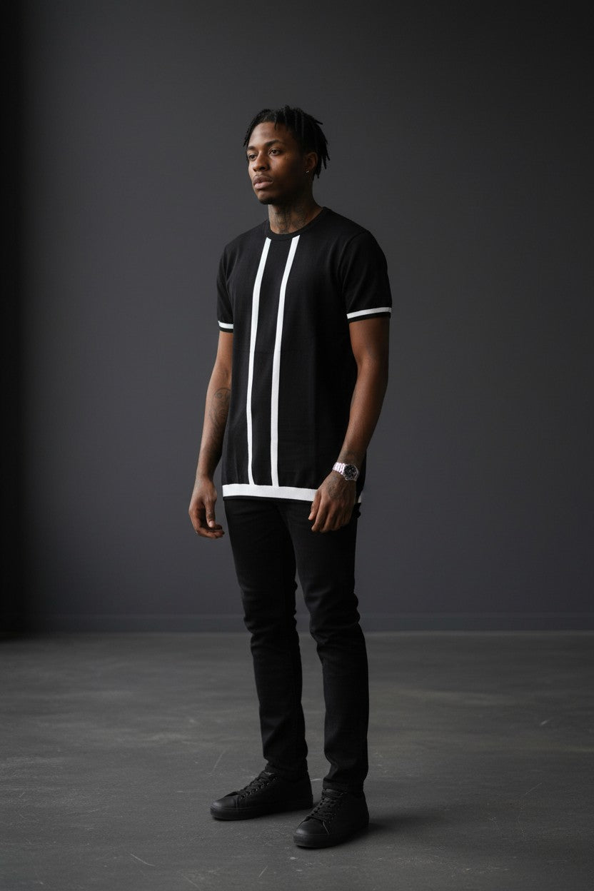 Vercini by CE&CE Striped Polo – Refined Comfort in Classic Tones