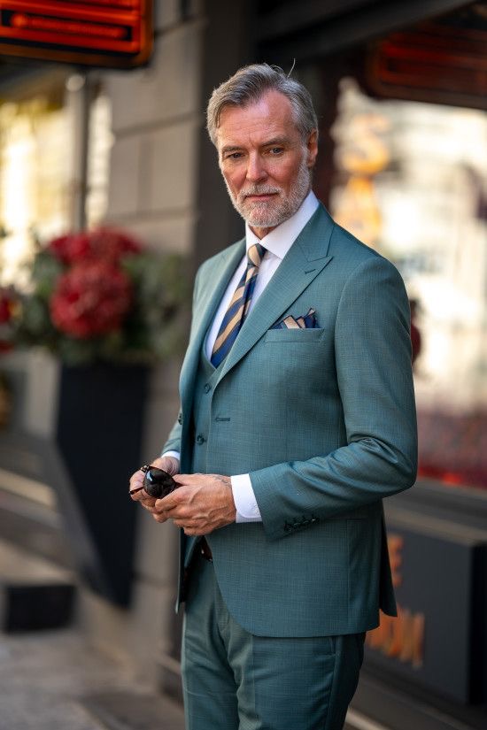 Vercini Verde Monaco 3-Piece Suit
