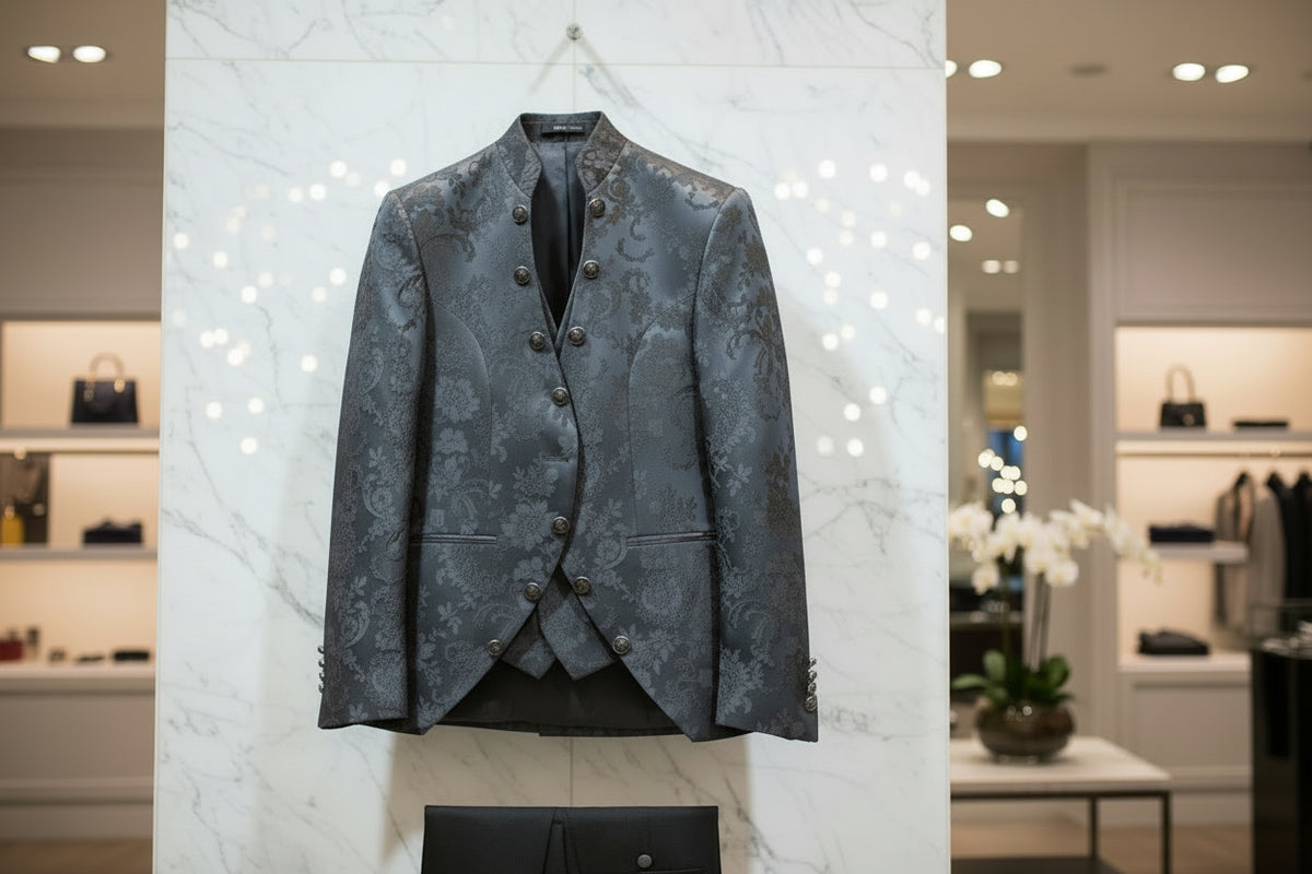 Jacquard Tuxedo – 3-Piece Statement Suit