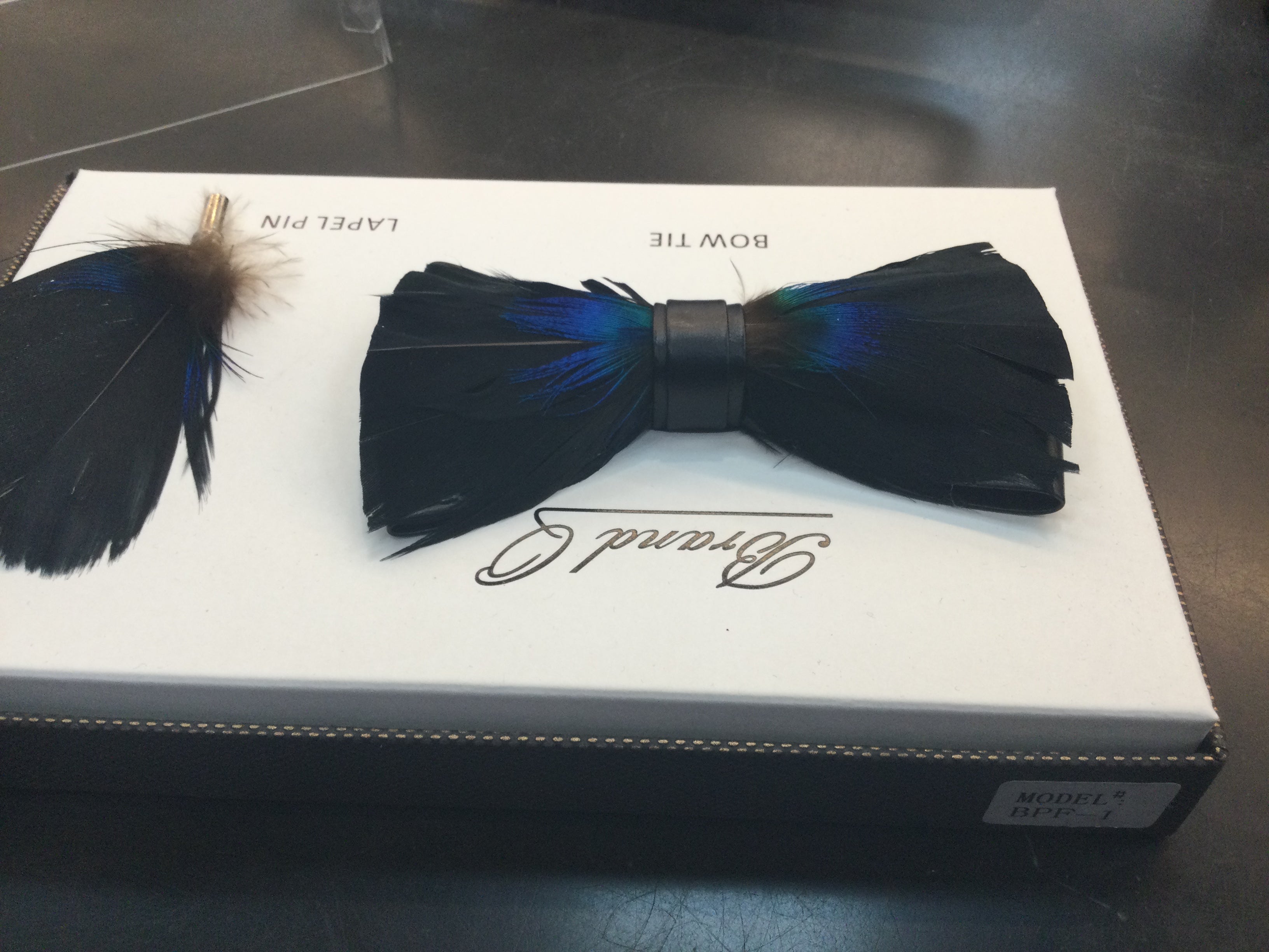 Feather Bow Ties & Pin Lapels