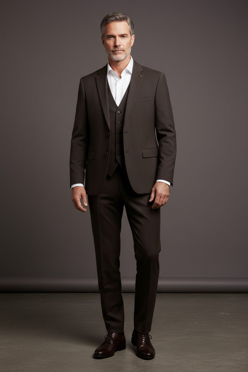 Vercini Men's 3-Piece Slim Fit Suit - Modern Turkish Tailoring