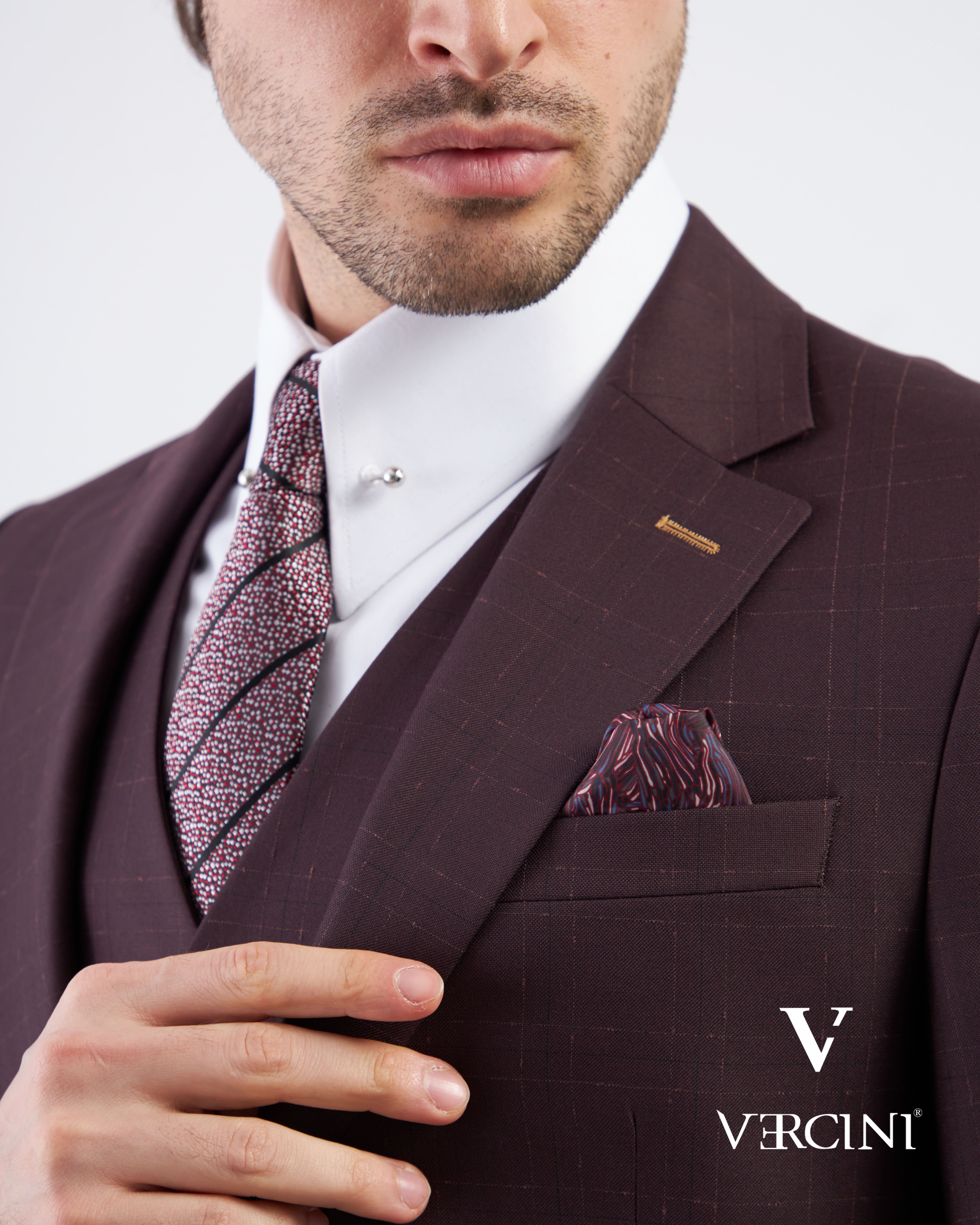 Graphite Gridlock Prestige Suit – Tailored Wool Blend