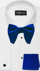 Velvet big bow tie with pocket square BOW TIE Ph accessories Vercini