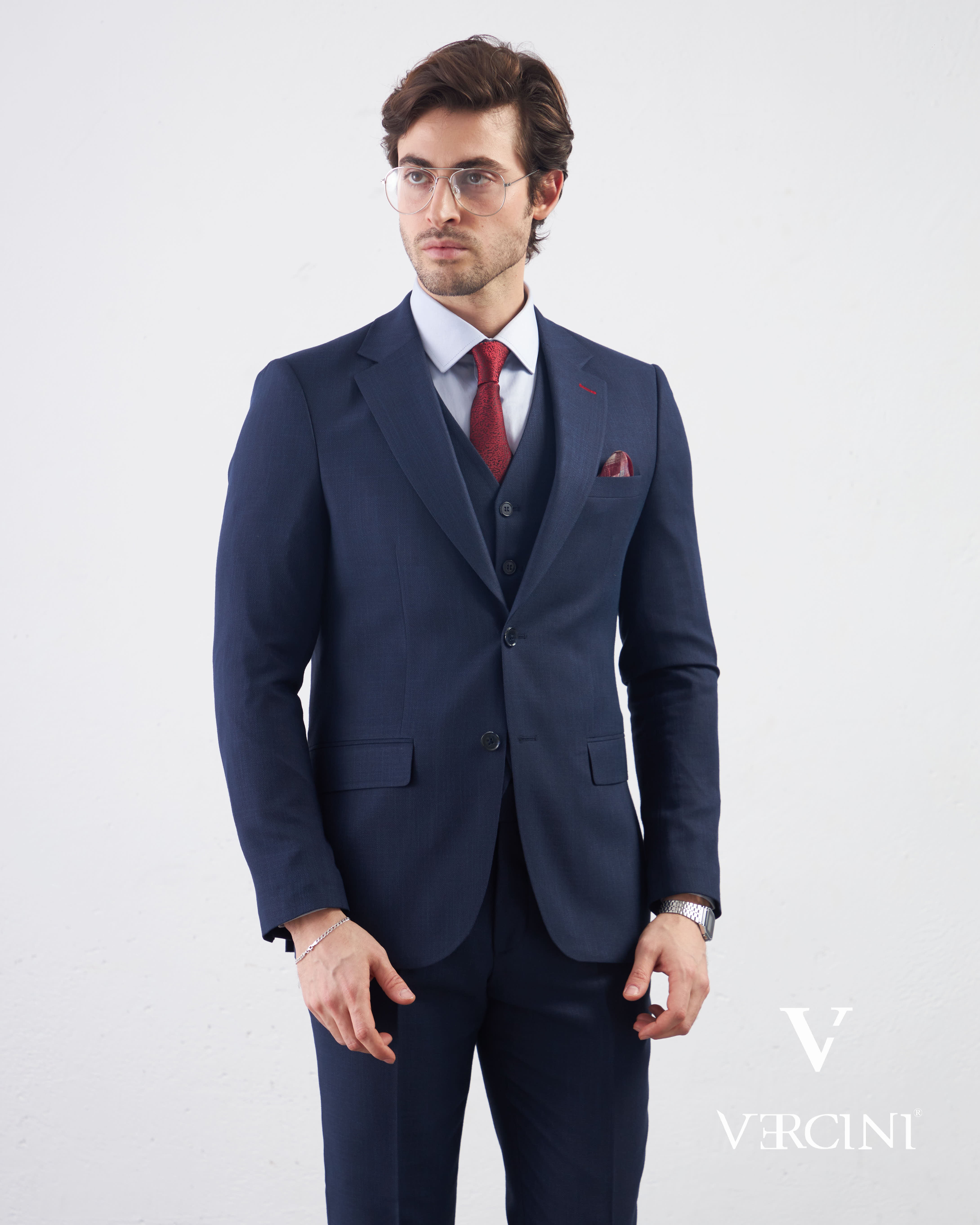 Colorichiari three-piece suit - Blue