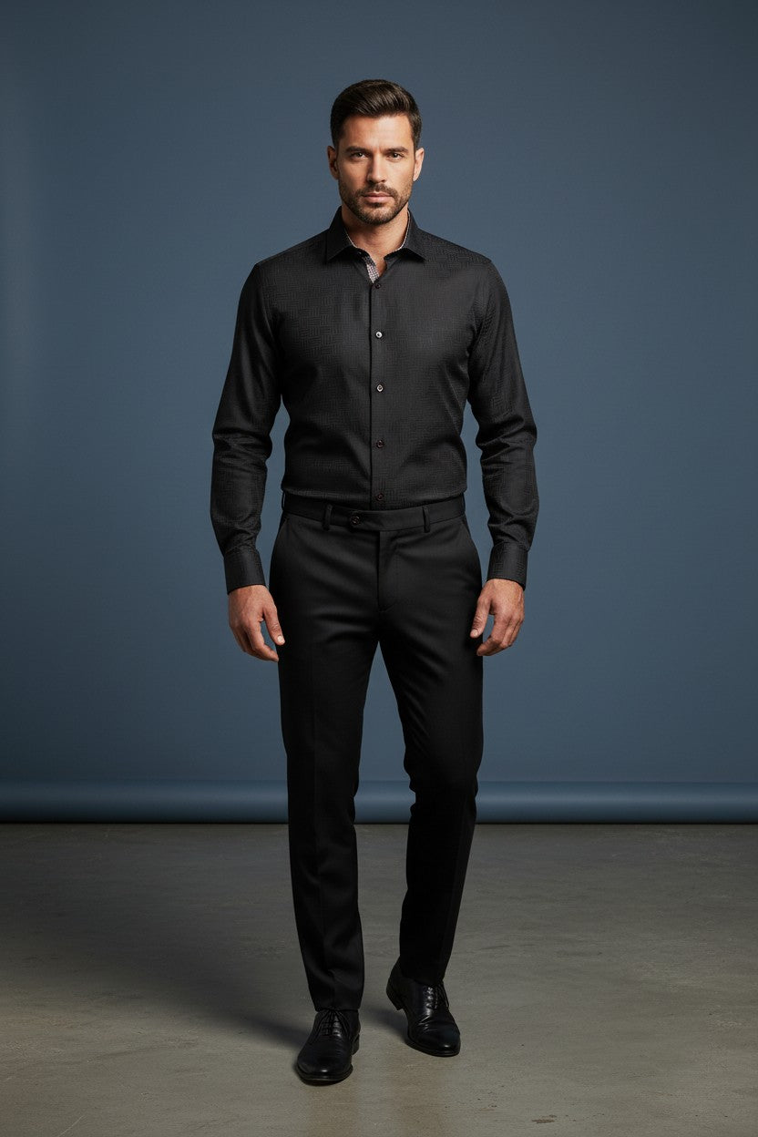 Vercini Premium Limited Edition 100% Cotton Textured Csual Shirt