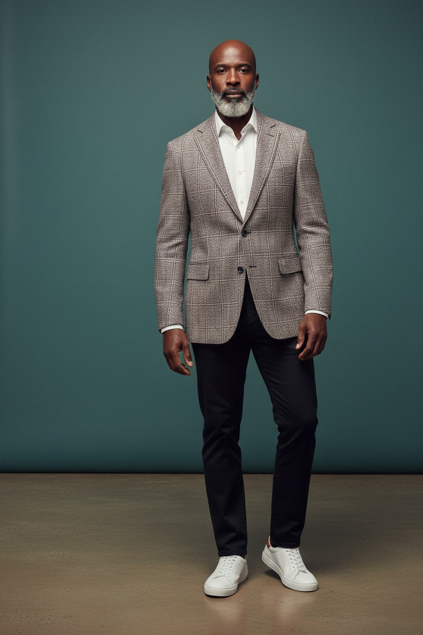 Houndstooth Crystal Blazer