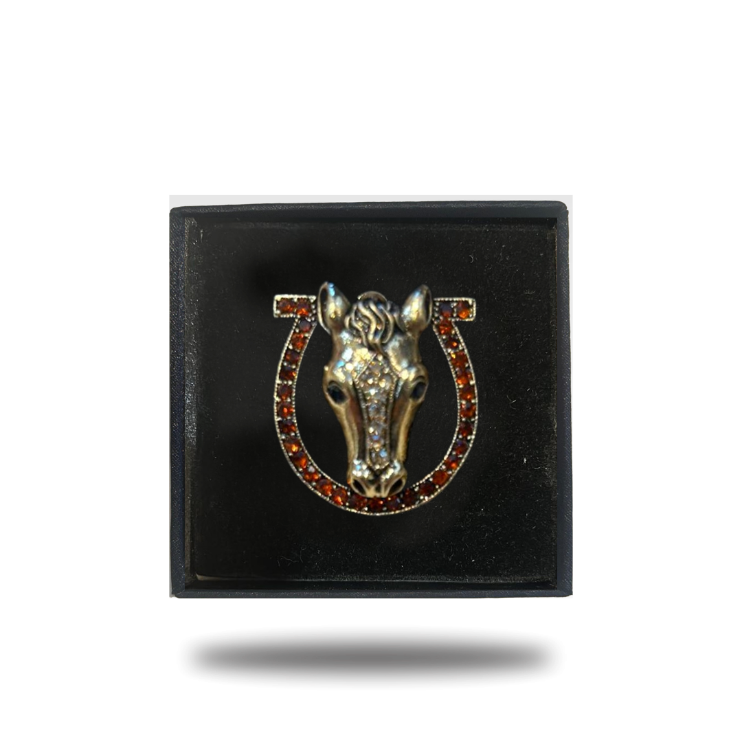 Western Buckle Horse Pin Accessory