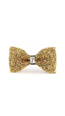 Glitter Crystal Rhinestone Tuxedo Bow tie Wedding Prom Party