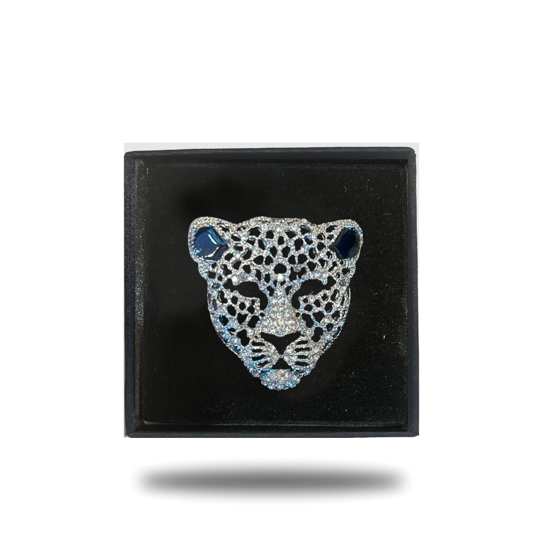Leopard Crystal lapel pins