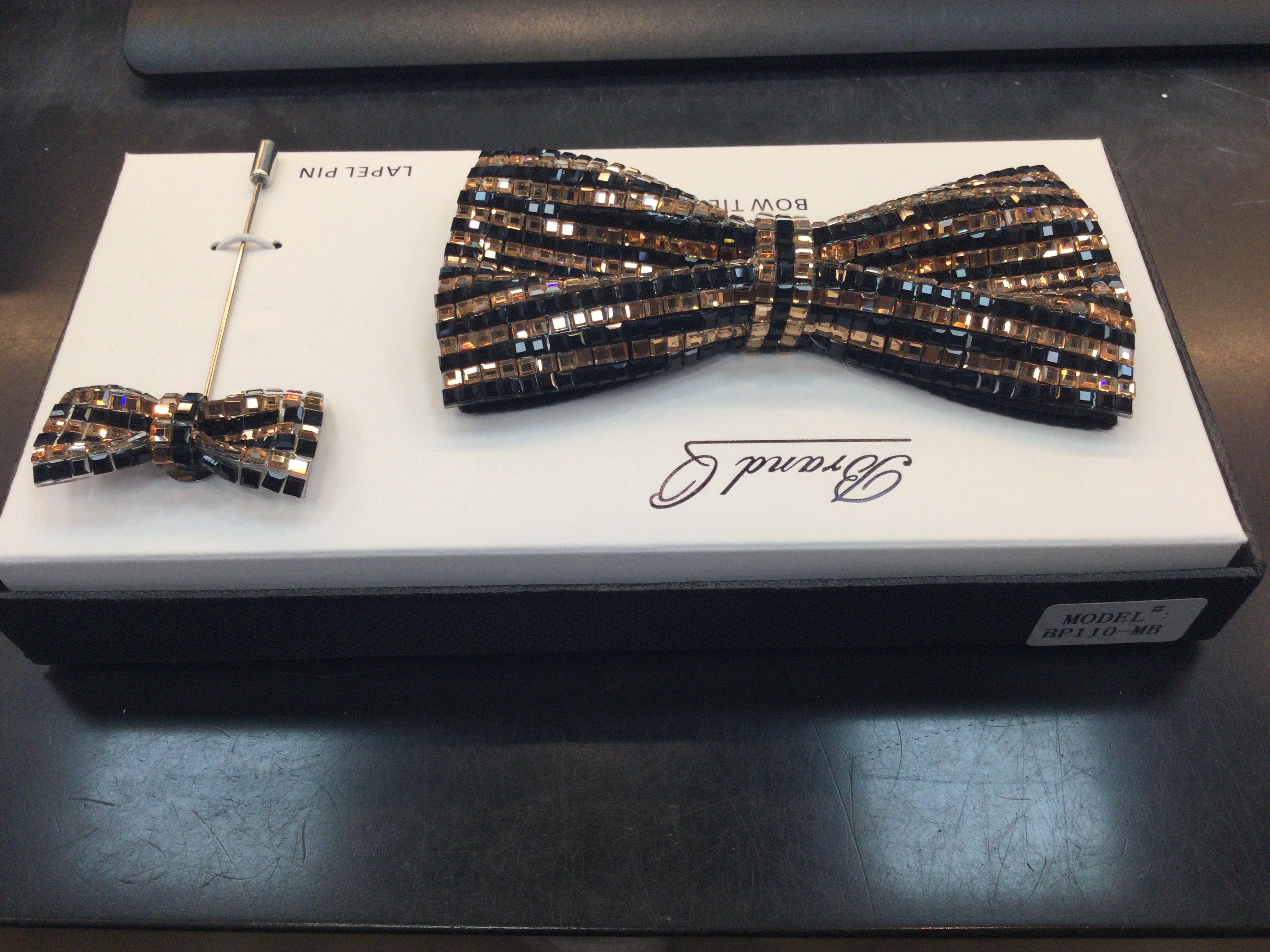 Radiant Luxe Shiny Bow Tie