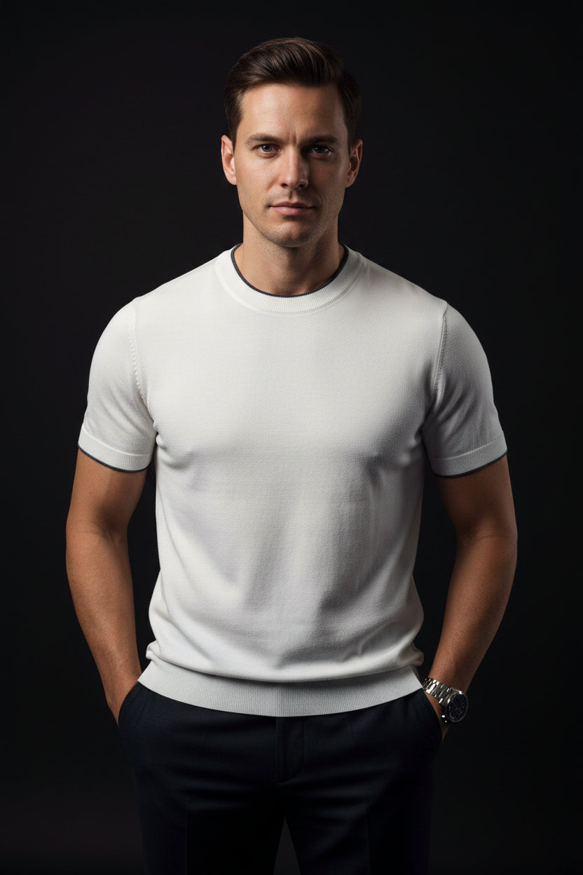 Men’s Lightweight Knit Summer T-Shirt – Modern Comfort & Style
