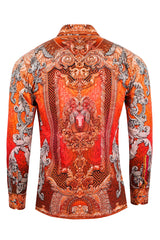 Men's Floral Exquisite Long Sleeve Shirt