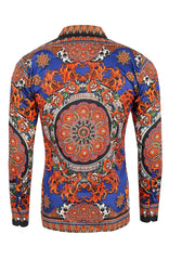 Men's Floral Exquisite Long Sleeve Shirt