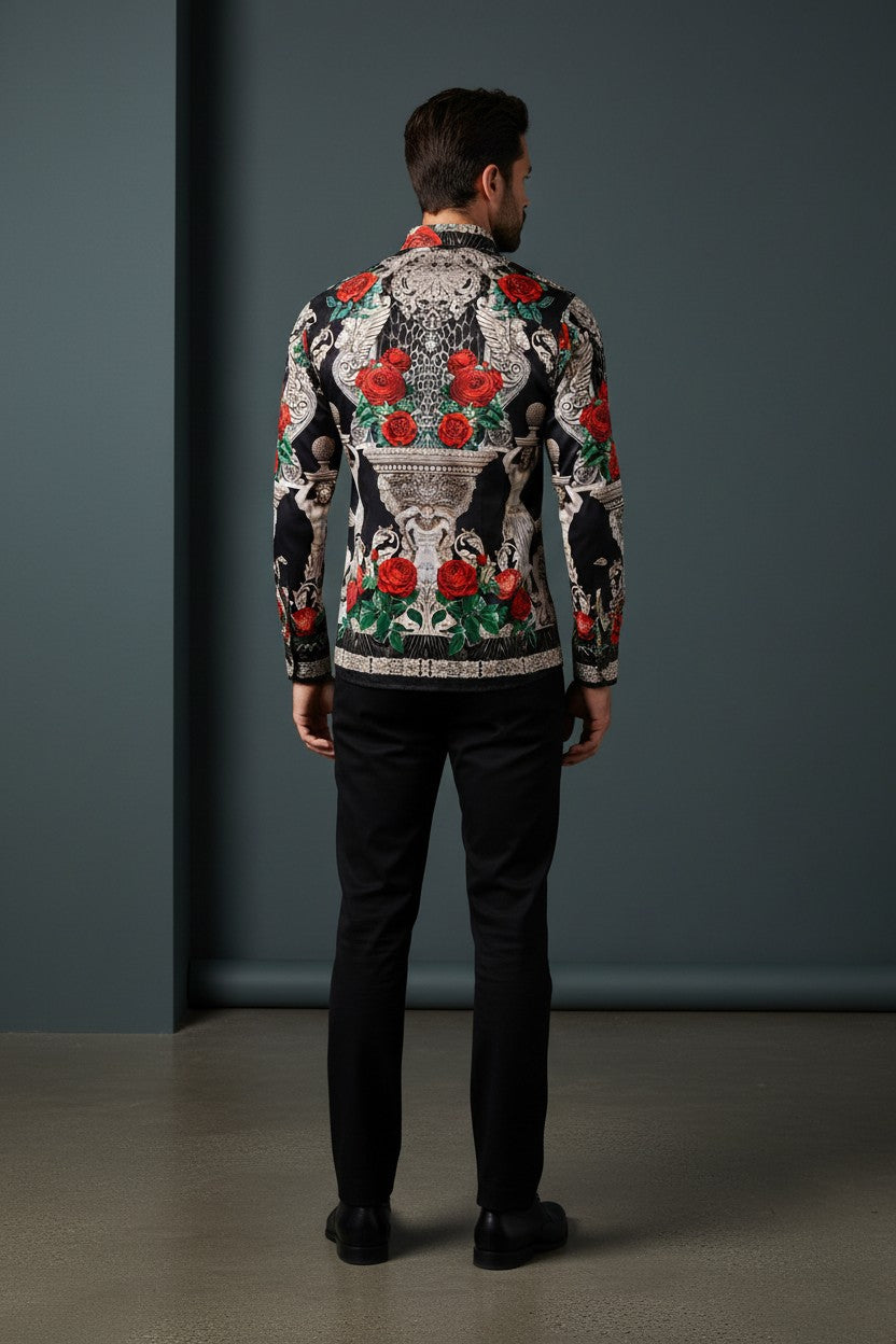 Men's Wildflower Long-Sleeve Shirt