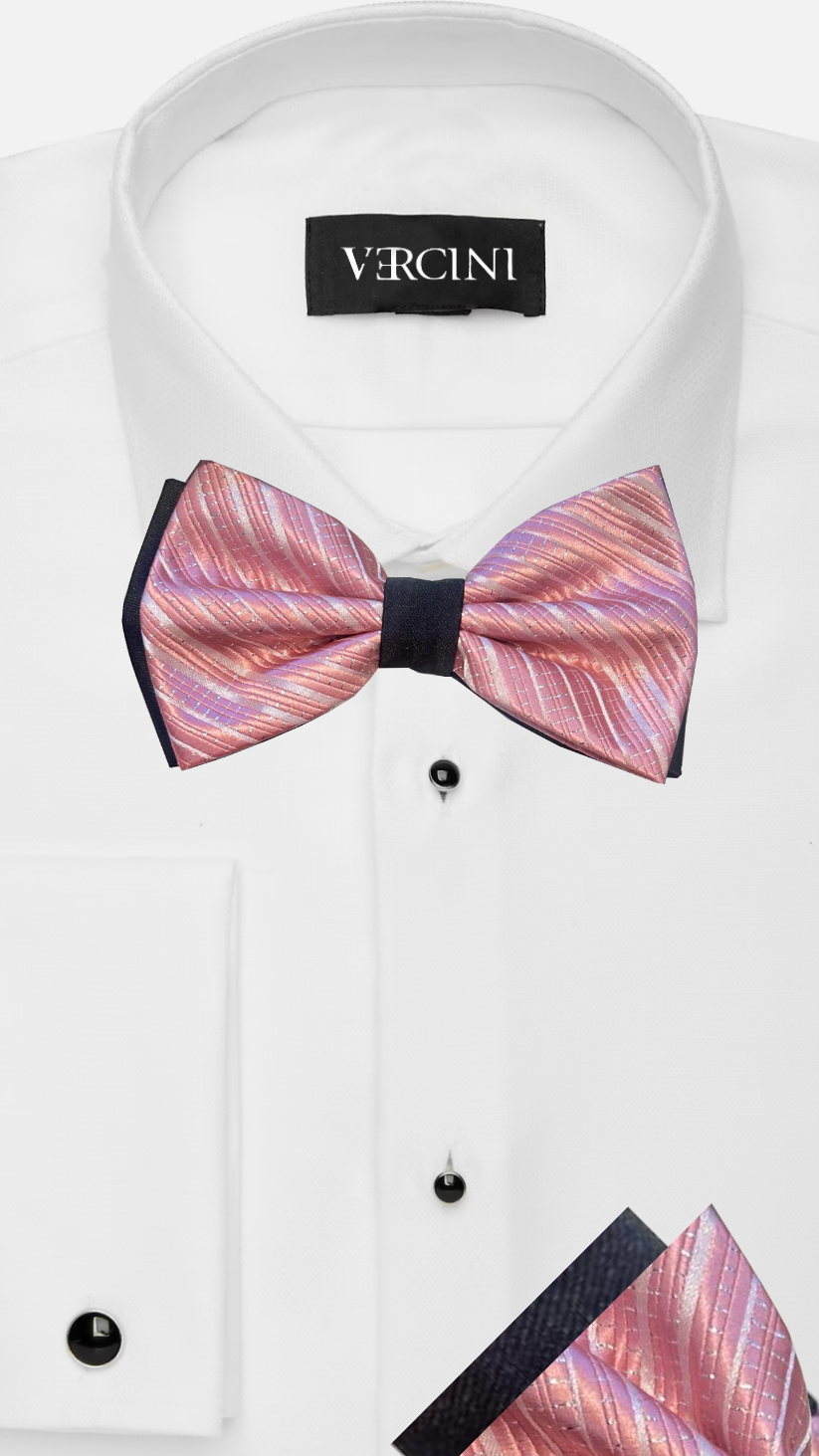 Bowtie double pocket square
