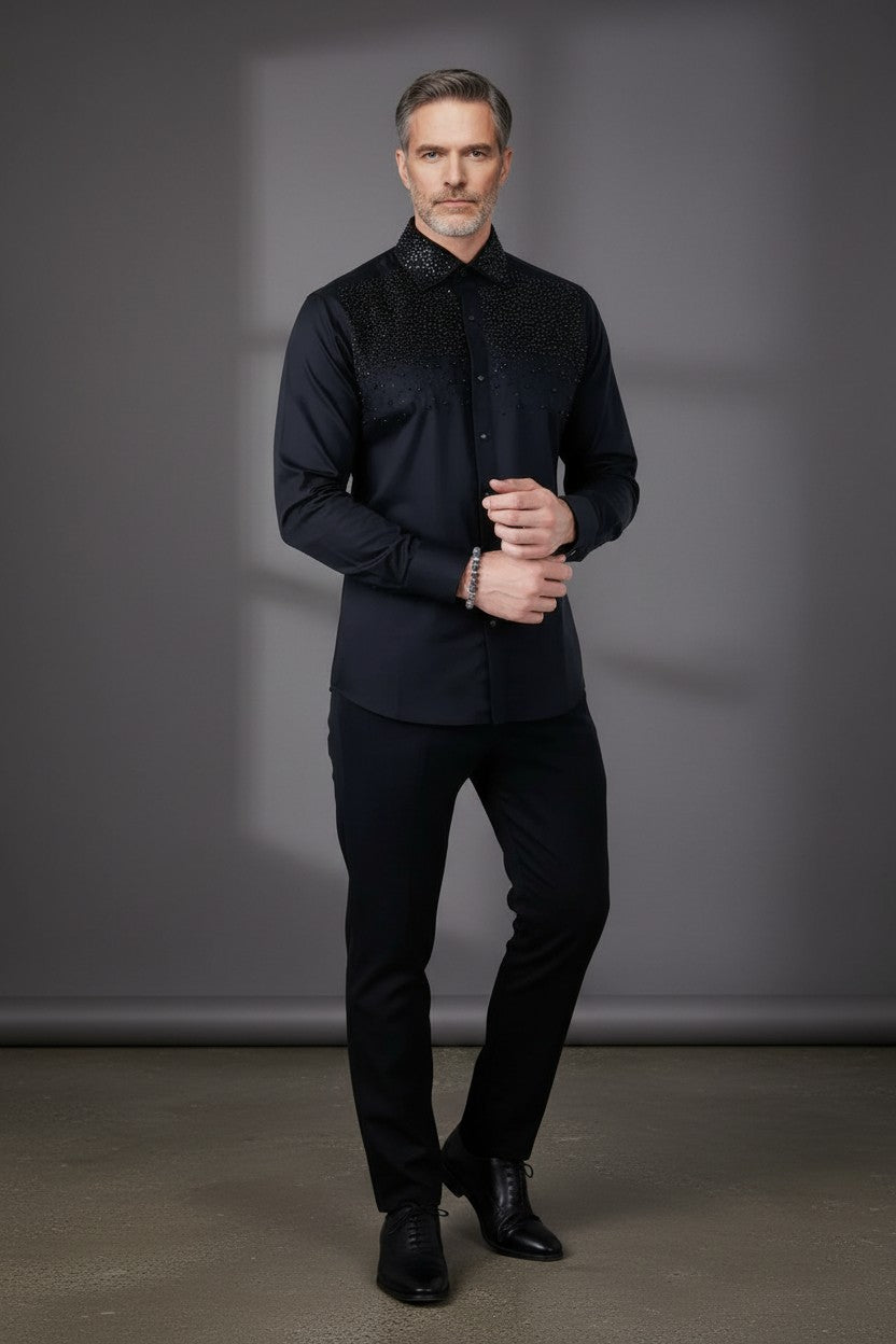 Velona Pearls Long Sleeve Shirt