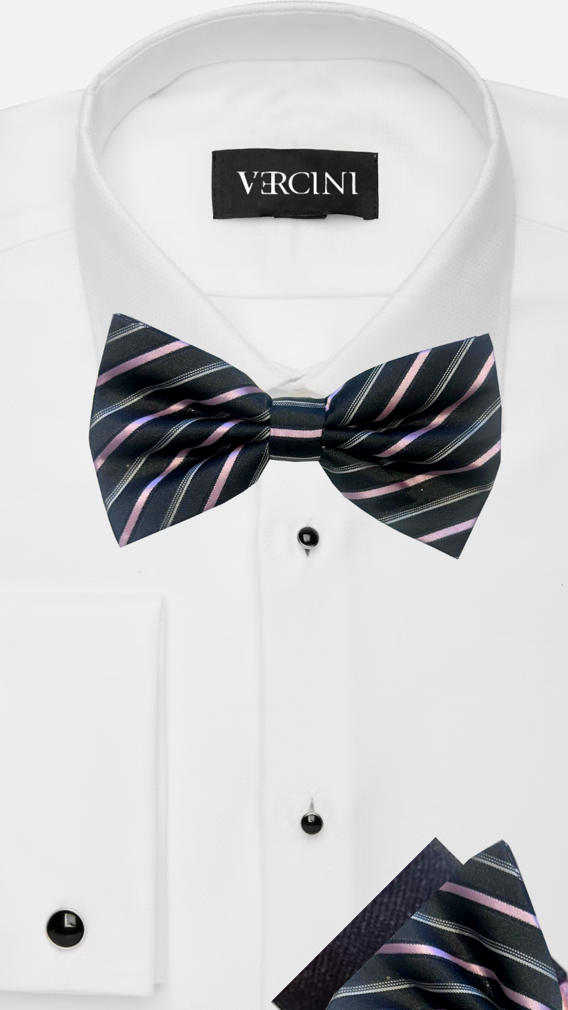 Bowtie double pocket square