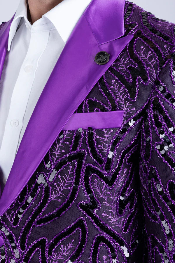 Collins Sequin Blazer - Luxury Embellished Formal Jacket