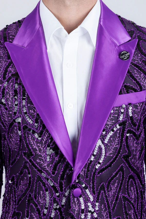 Collins Sequin Blazer - Luxury Embellished Formal Jacket