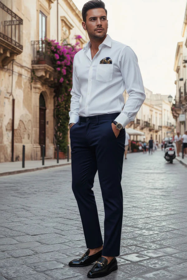Monaco Pants by Vercini | Luxury Men's Dress Pants | Premium Tailored Trousers