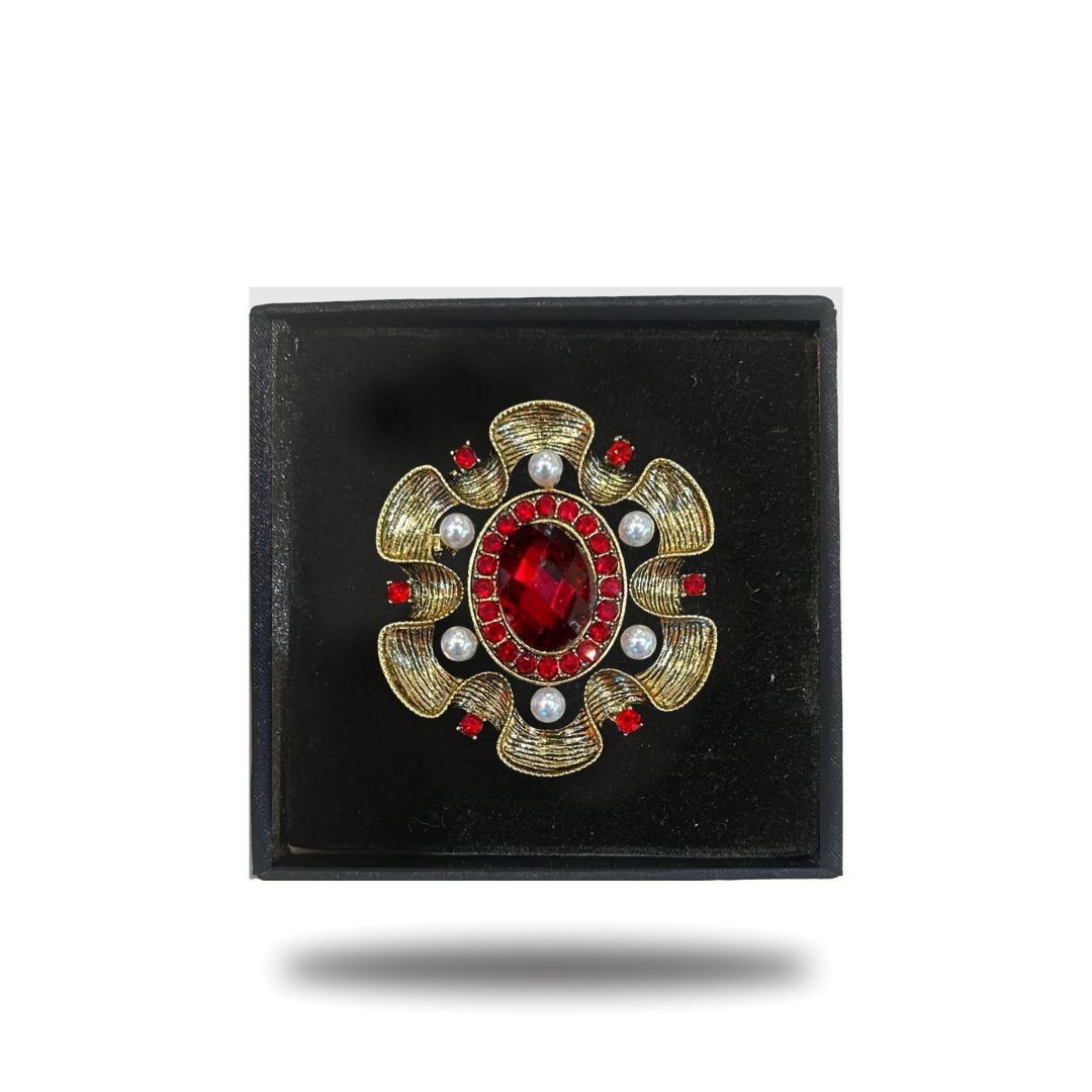 Pin Fashion Jewelry Clear Stone Red Ph accessories Vercini