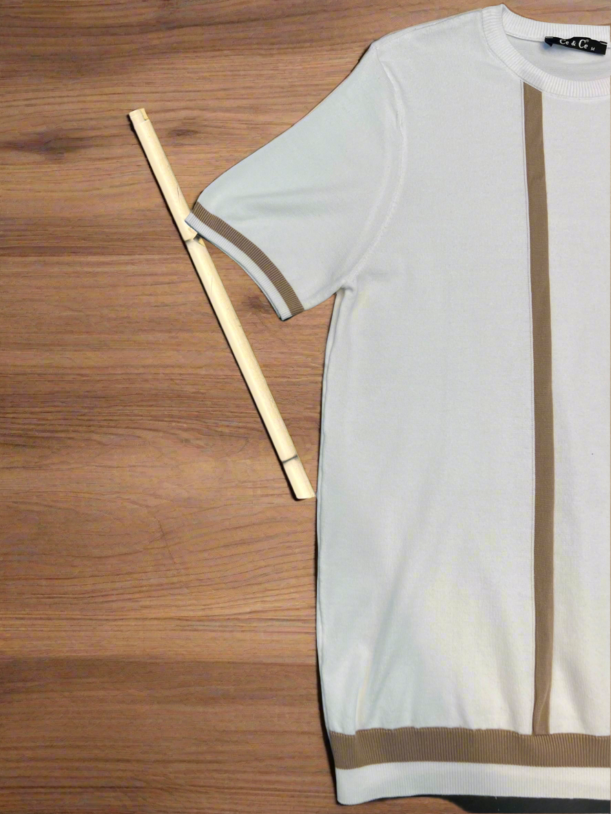 Vercini by CE&CE Striped Polo – Refined Comfort in Classic Tones