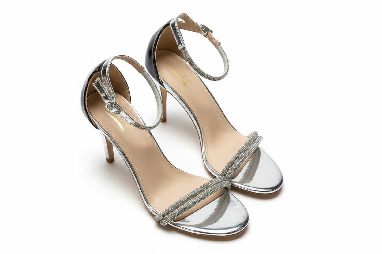 SILVER WHISPER HEELS