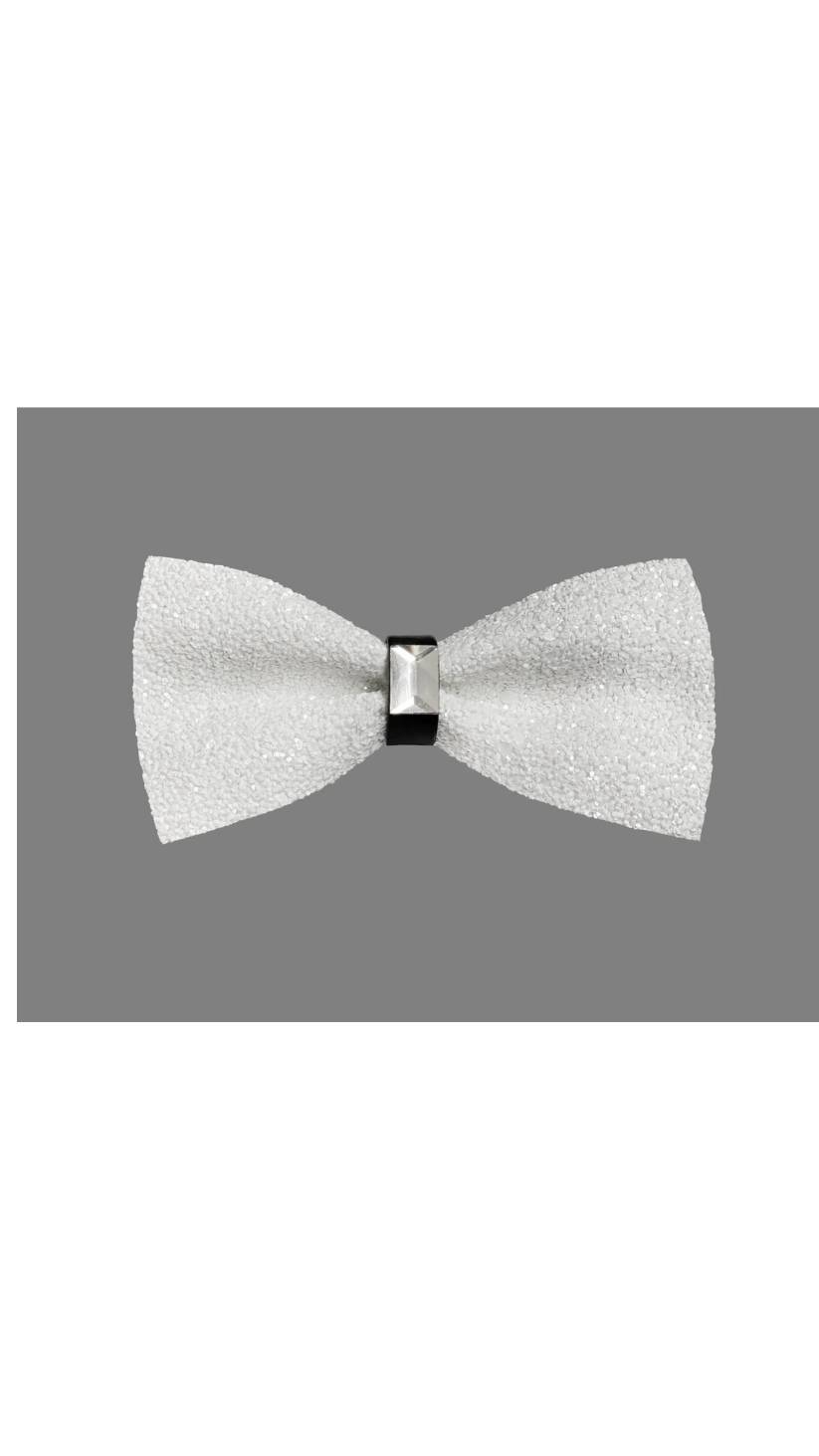 Glitter Crystal Rhinestone Tuxedo Bow tie Wedding Prom Party