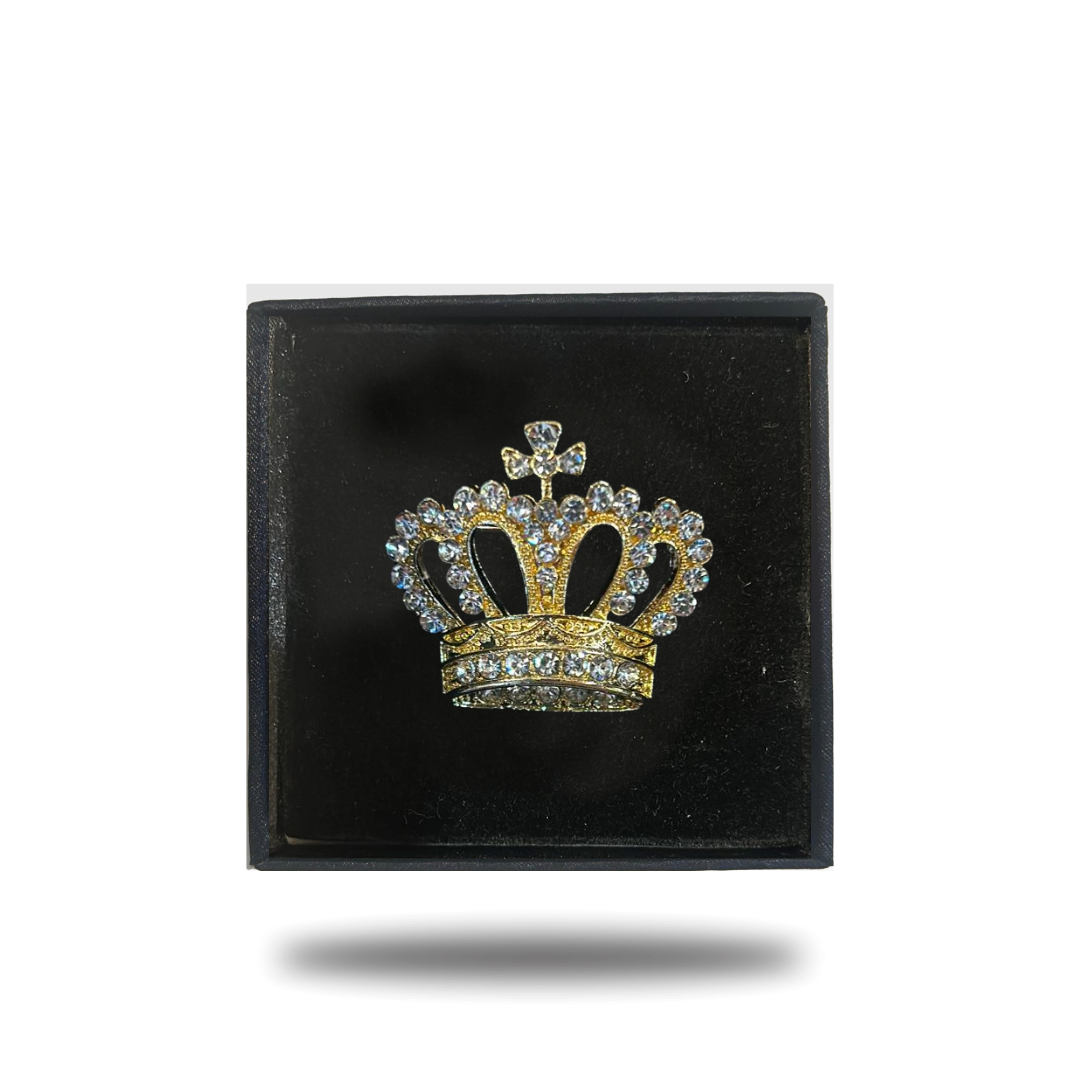 Crown Crystal lapel pins Ph accessories Vercini