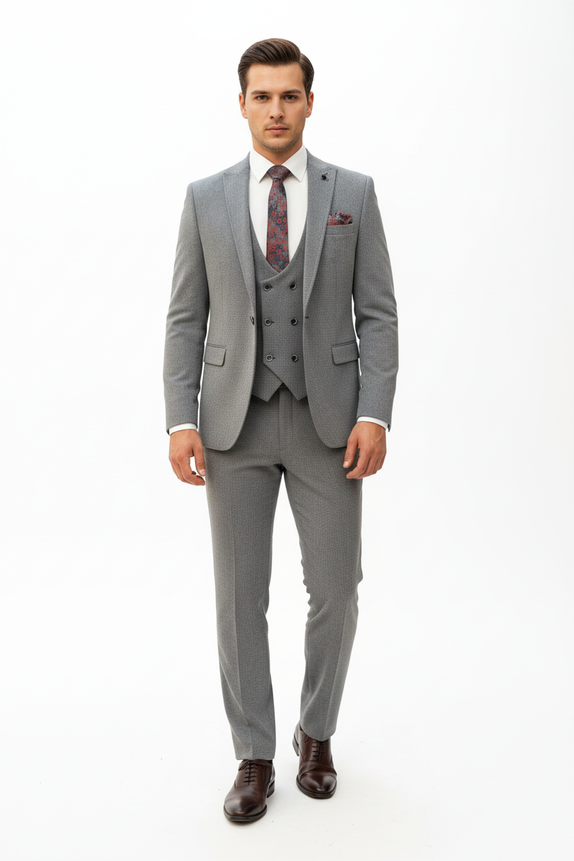 Smart & Stylish 3-Piece Suit – Effortless Elegance
