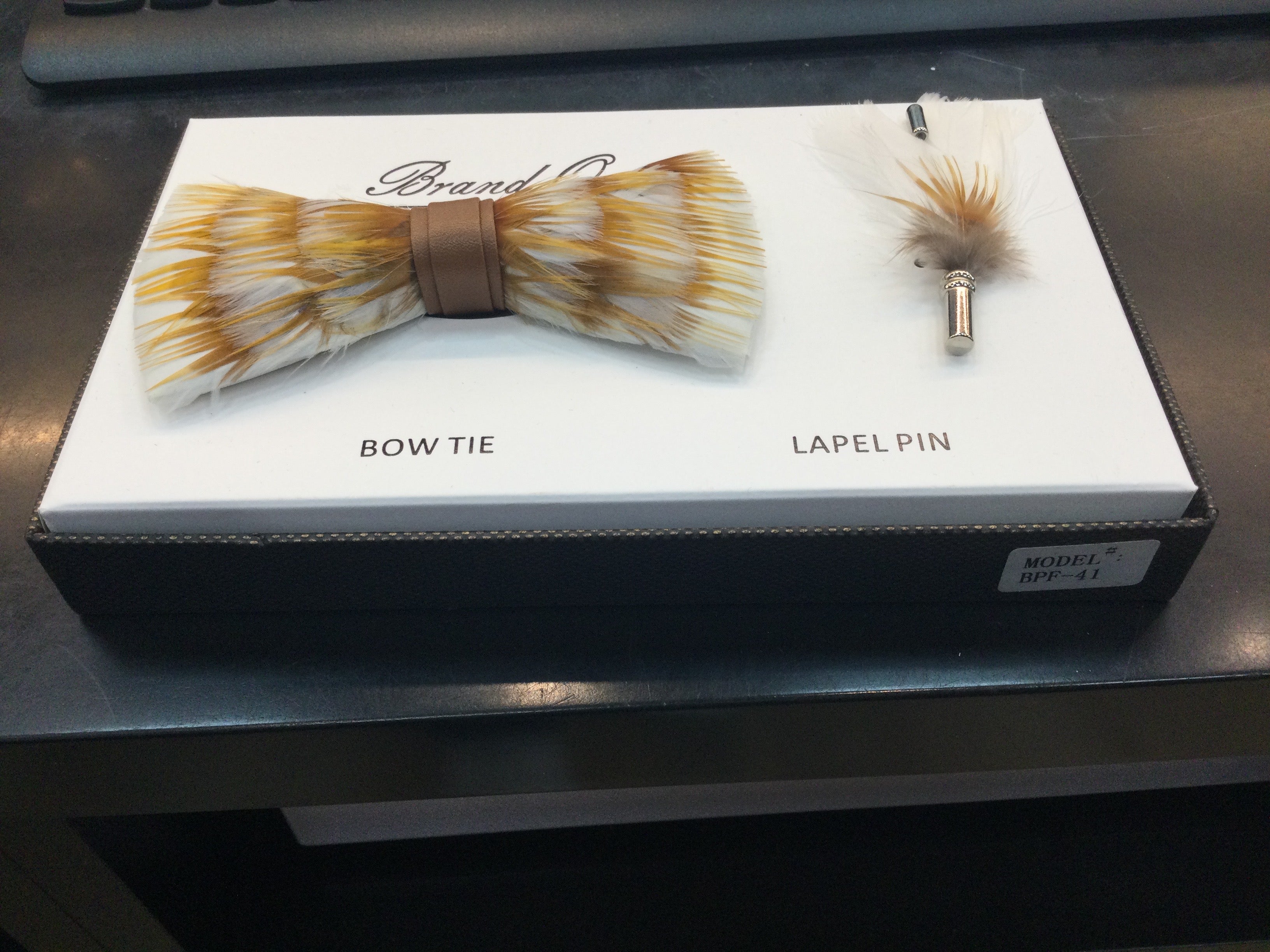 Feather Bow Ties & Pin Lapels