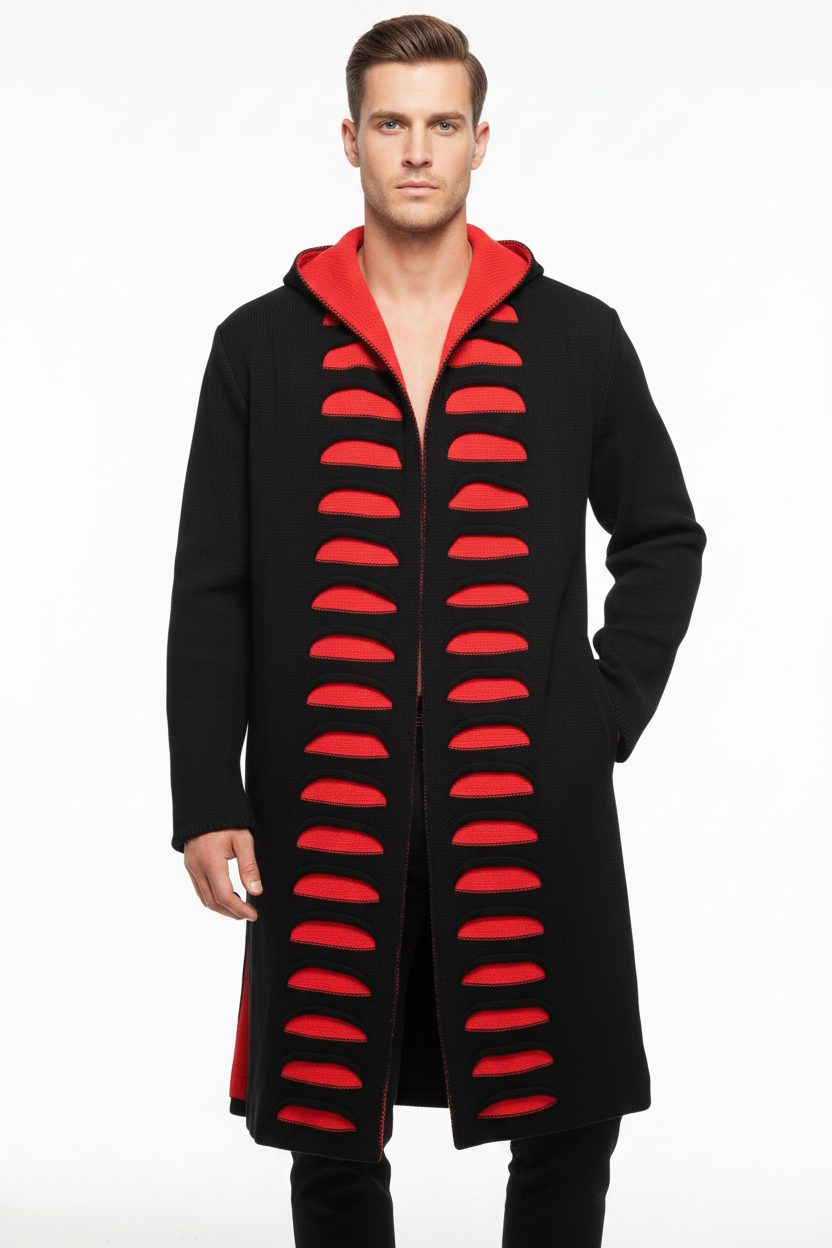 CONTRAST PANEL SWEATER