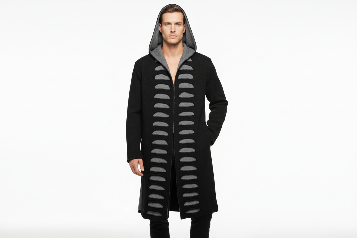 CONTRAST PANEL SWEATER