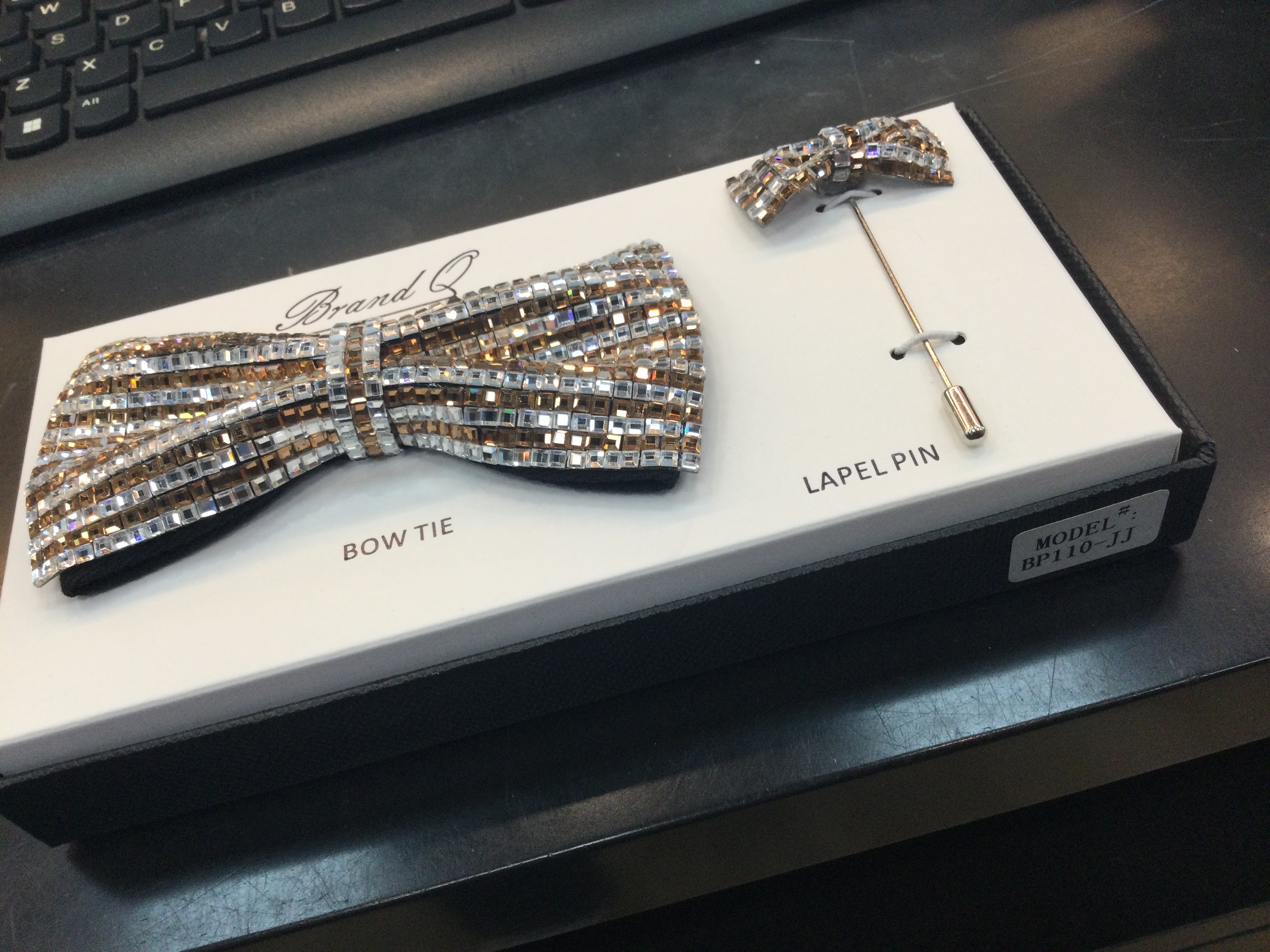 Radiant Luxe Shiny Bow Tie
