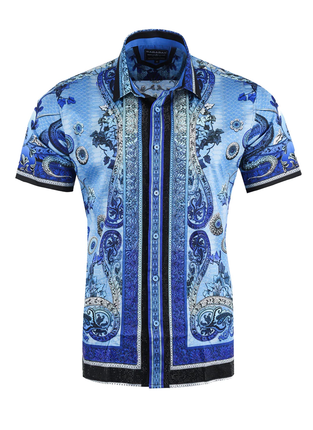 Barbas Exquisite Peacock Feather Shirt