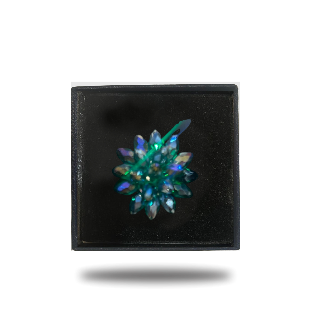 Crystal polyantha lapel pins