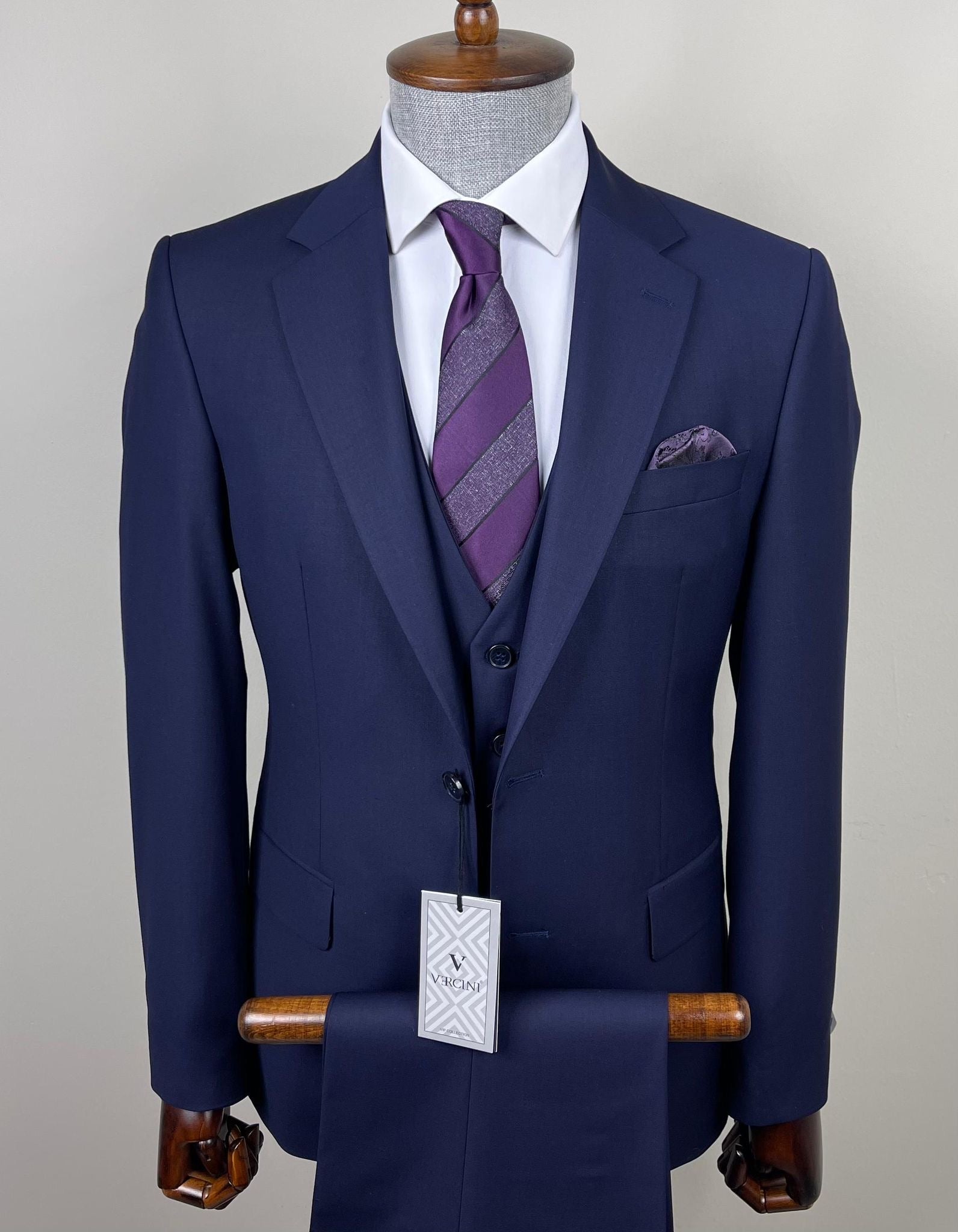 Vercini Atlanta 3-Piece Suit - Premium Tailored Menswear