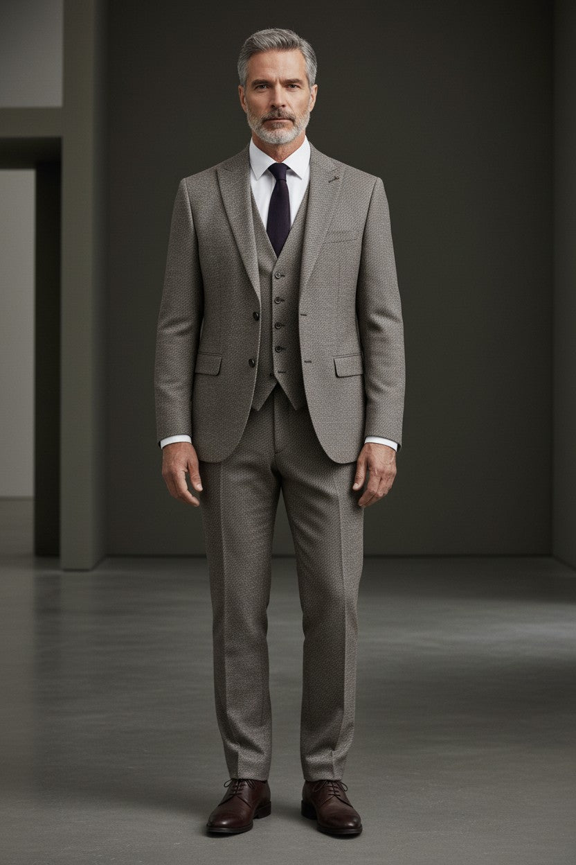 Vercini GR001 Premium Tailored Suit - Modern Fit Men's Suit