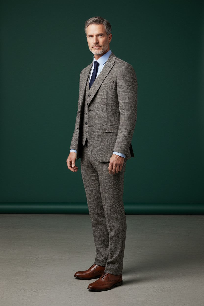 Vercini GR001 Premium Tailored Suit - Modern Fit Men's Suit