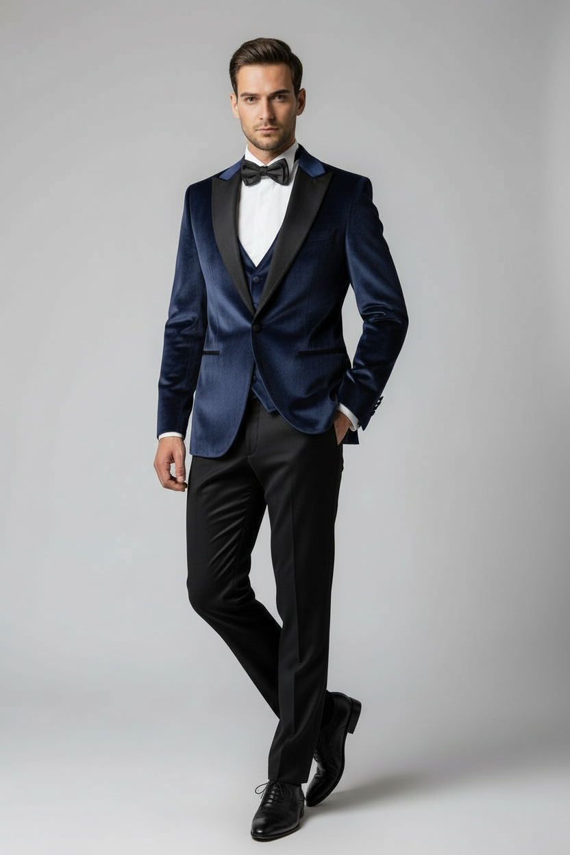 Vercini Signature Velvet 3-Piece Tuxedo