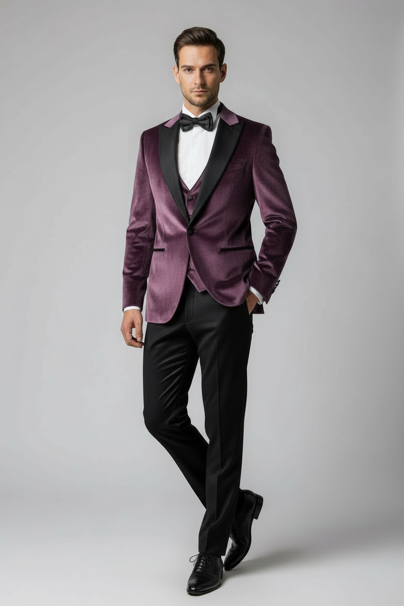 Vercini Signature Velvet 3-Piece Tuxedo