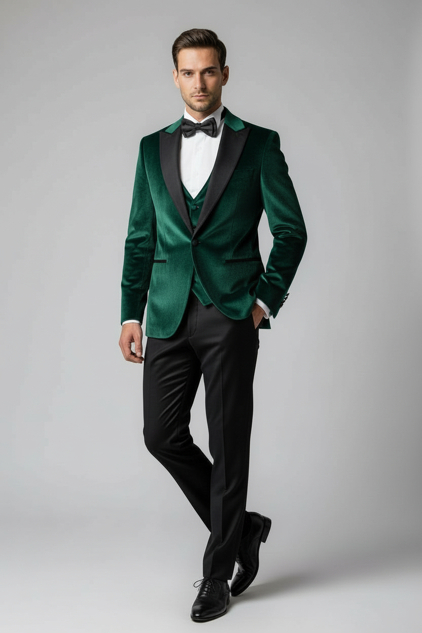 Vercini Signature Velvet 3-Piece Tuxedo